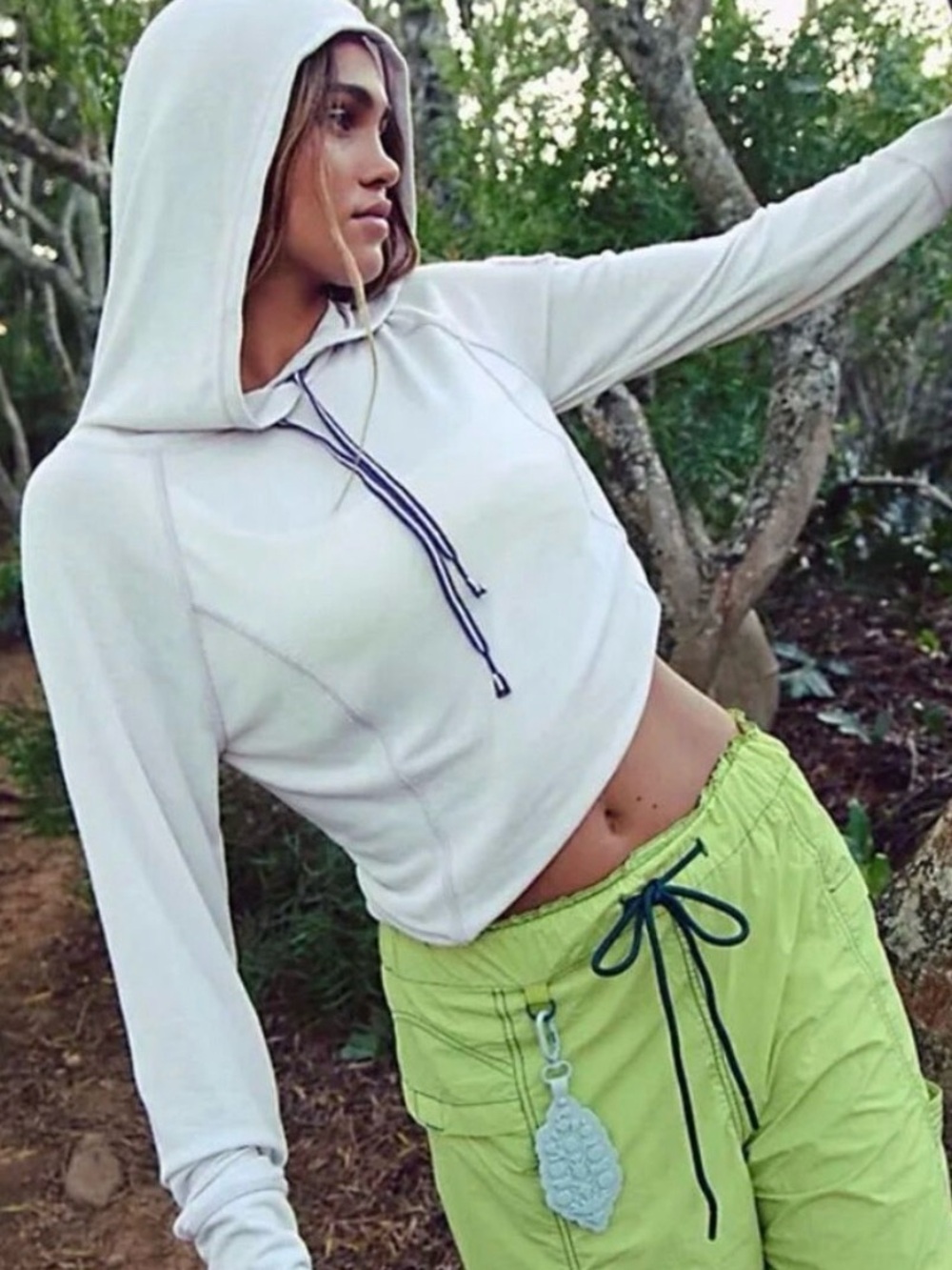 Free people wild ride hoodie. NWT. Rose wash